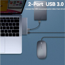 Tebe 7-In-1-Typ-C-Hub USB-C auf 4K -Kompatibel USB 3.0 /TF PD Schnellladesplitter USB-C-Dockingstation