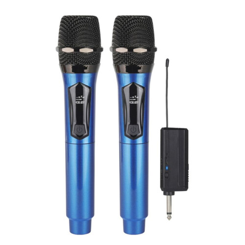 Wireless Handheld Microphone High Quality with Receiver Power  for Stage Performance Karaoke Singing Style:B