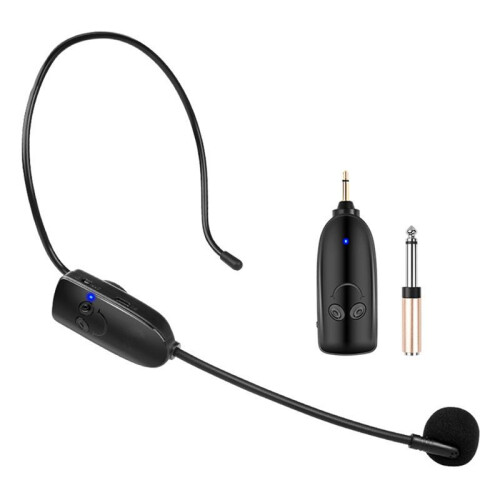 2 In1 Wireless Microphone Headset Transmitter Wireless Headset and Handheld Noise Reduction Mic for Voice Amplifier 1
