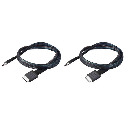 2X  Sas Server Multi-Function Convenient Hard Disk Cable Oculink SFF-8611 Pcie4.0 Array Card Connection Cable