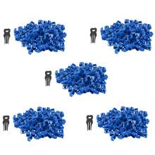 500Pcs  RJ45 Port Ethernet LAN Hub Anti Dust Cover Plug Cap Blockout Protector with Proprietary Lock and Key