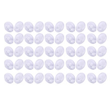 25 Pairs of Silicone Eyeglass Nose Pads Push In Round 9mm