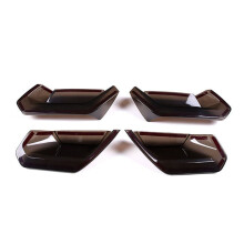 For Chevy Corvette C7 2014-2019 Car Rear Tail Light Cover Rear Fog Lamp Cover Trim Sticker Accessories - Smoked Black