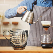 Kaffeefilterhalter mit Deckel, Aufbewahrung Von Kaffeefiltern, Korb für KaffeefilterbehäLter Aus Holz, Rundes FassungsvermöGen