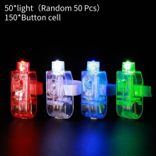 (50 Pcs) Up Finger Light Ring Laser Led Rave Party Favors Glow Beams Props Laser Lights