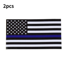 (Distressedblue) Flag Car Us Sticker Pvc Reflective Decal For Vehicle Decor Customization And