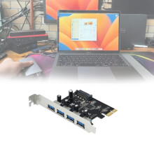4 Port Pcie To Usb 30 Hub Pci Express Expansion Card Adapter 5 Top Gbps Speed