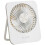 USB Desk Fan 3 Speed Small Desktop-White Rechargeable model 1