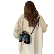Sac à main en PU pour femmes, sac à bandoulière avec-Noir