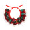 Collier coloré pour animaux de-grille rouge et verte M 1