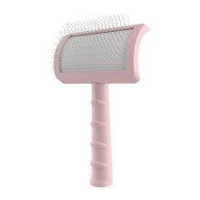 Dog Brush Dog Shedding Hair Comb Grooming Brush Small-Pink