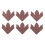 6PCS PU Leather Maple Leaf Bookmarks Cute Page Corner Handmade Book Marks for Reading Lovers 1