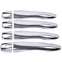 Geschikt voor 15+ voor Navara Frontier D23 NP300 4-Deurs 1 Set Chrome Deurgreepafdekking