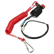 Boat Motor Emergency Kill Stop for Stop Cut Off Switches with Safety Tether Lanyard
