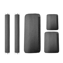 Refrigerator Door Handle Covers, Set of 5, Adjustable Appliance Handle Covers, Keep Your Kitchen Clean Black