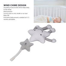 Babybett-Mobile mit Windspiel, weichem Plüsch,