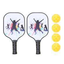 Pickleball racket van koolstofvezel, antislip handgreep, groot oppervlak, gemiddeld gewicht, hoge dikte, goede stabiliteit en gevoeligheid voor