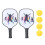 Κουπί Pickleball από ανθρακονήματα, αντιολισθητική λαβή, μεγάλη επιφάνεια, μέτριο 1