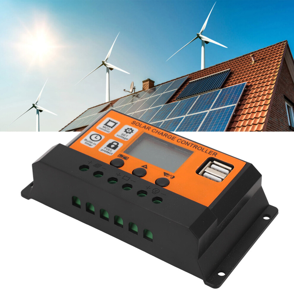 LCD Solar Panel Charge Controller 20A