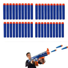 100pcs Soft Hollow Head Bullet Universal Type Toy Accessories Toys Blue Fun