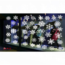 (Snowflake)Merry Christmas Wall Stickers Window Glass Decals Home Room Xmas New Decor Year