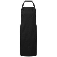 (One Size, Black) Premier Unisex Adult Organic Fairtrade Certified Full Apron
