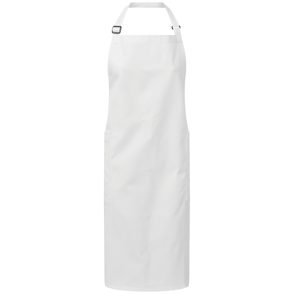 Premier (One Size, White) Unisex Adult Organic Fairtrade Certified Full Apron