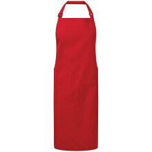 (One Size, Red) Premier Unisex Adult Organic Fairtrade Certified Full Apron