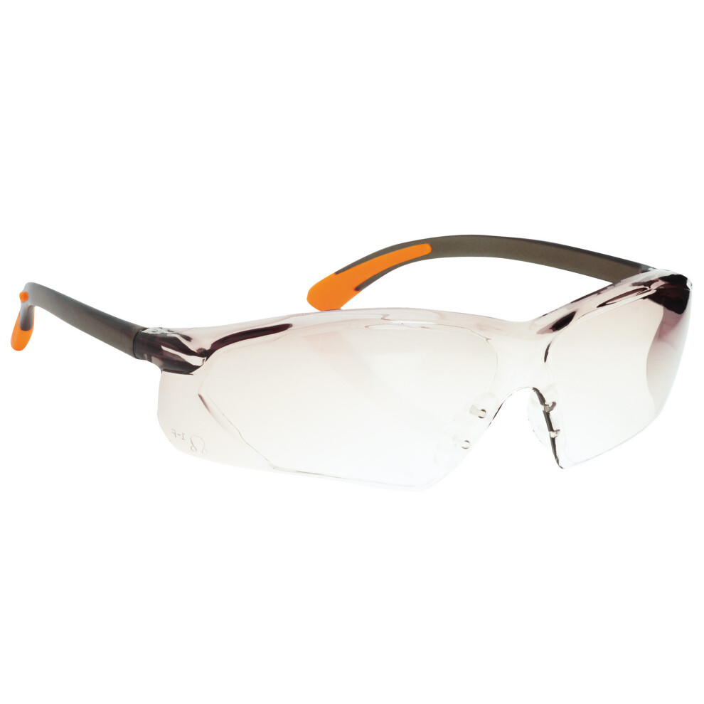 (One Size, Clear) Portwest Fossa Spectacle (Pw15) / Glasses / Safetywear / Workwear (Pack Of 2) 5059269181475