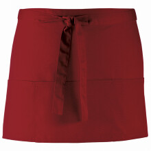 (One Size, Burgundy) Premier Ladies/Womens Colours 3 Pocket Apron / Workwear