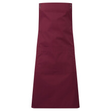 (One Size, Burgundy) Premier Unisex Adult Swap & Pop Customizable Full Apron