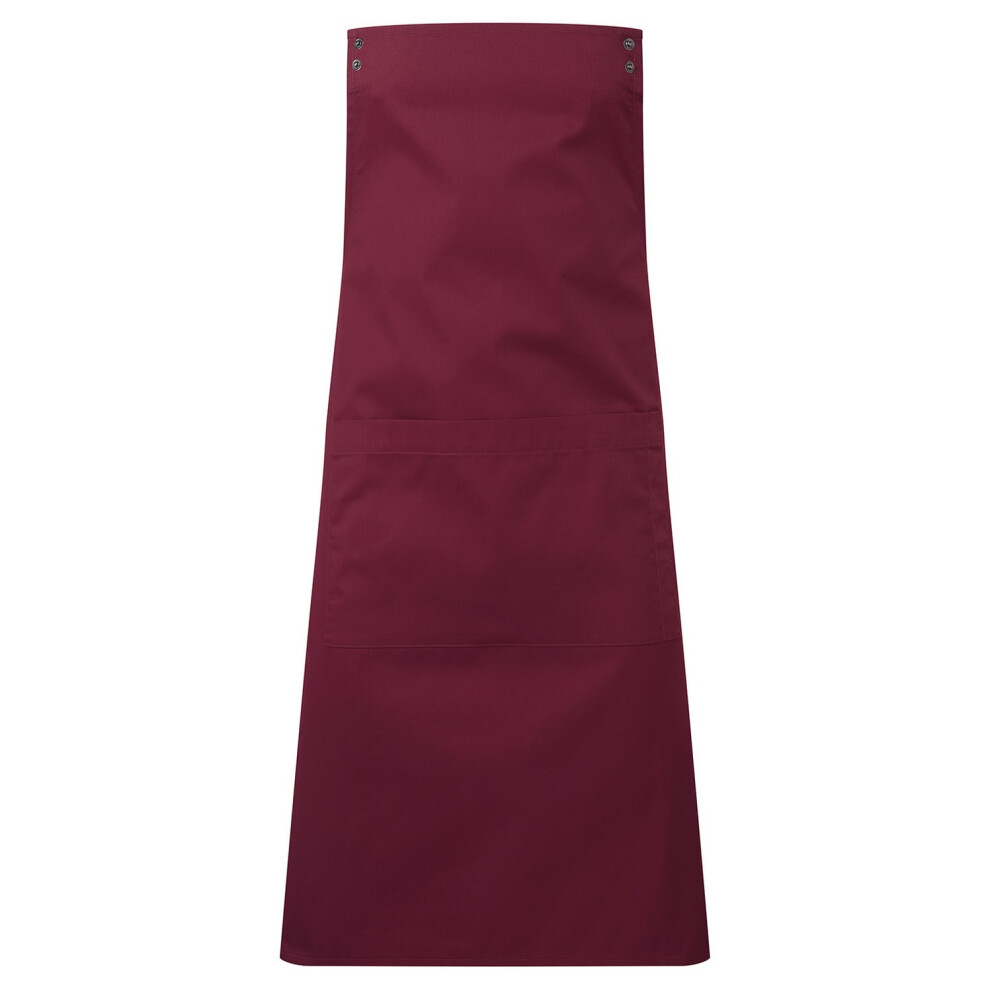 Premier (One Size, Burgundy) Unisex Adult Swap & Pop Customizable Full Apron