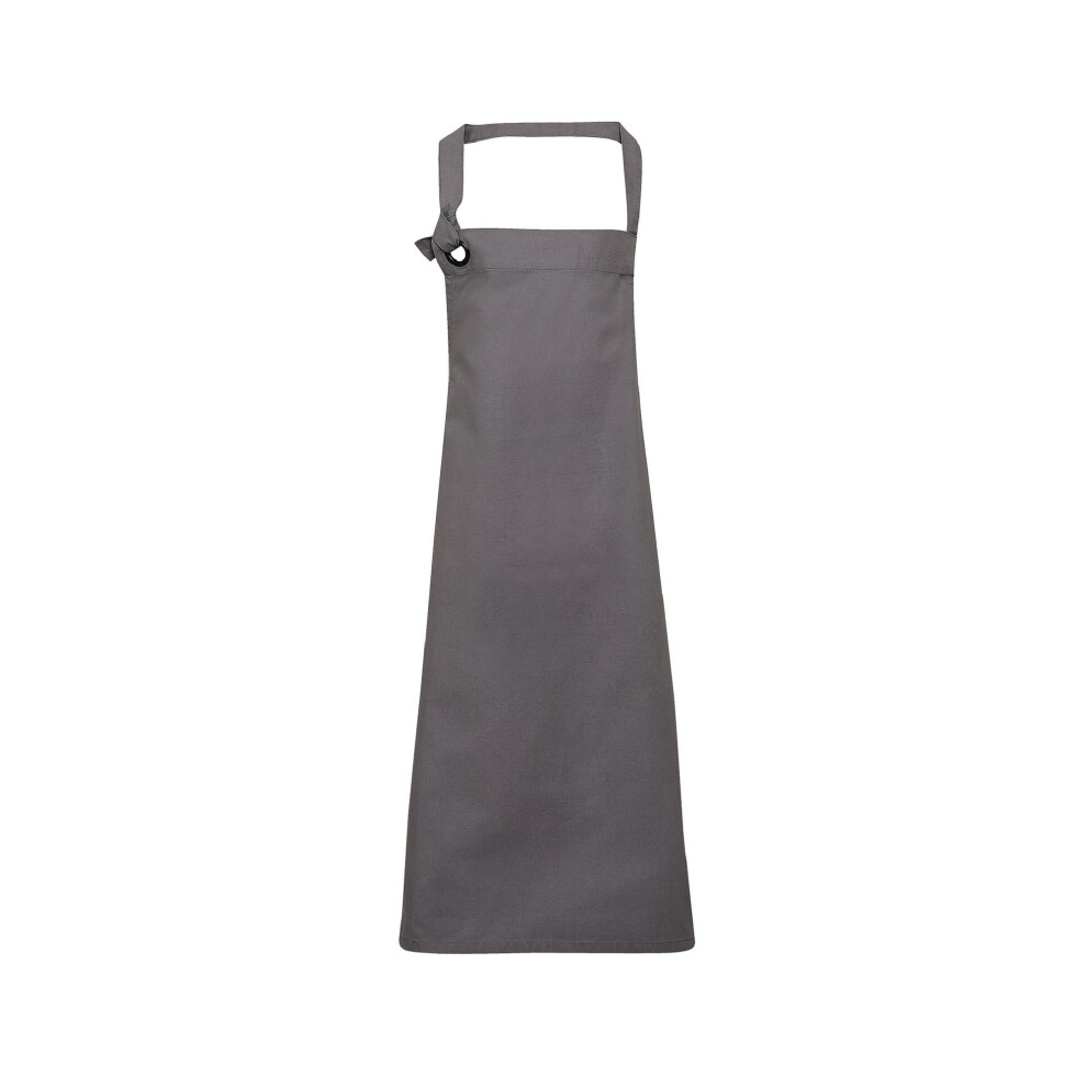 Premier (One Size, Dark Grey) Unisex Calibre Heavy Cotton Canvas Bib Apron (Pack Of 2)