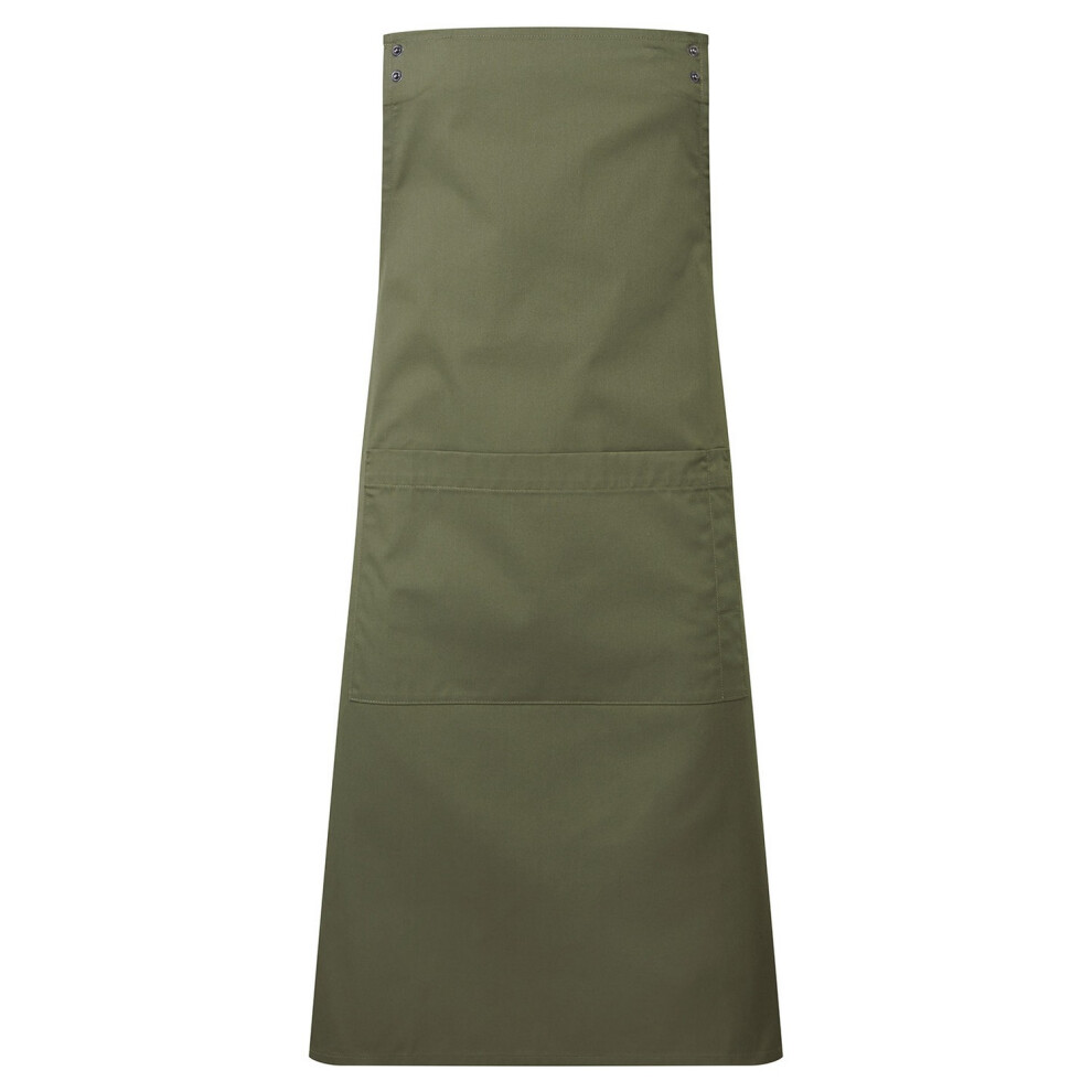 Premier (One Size, Olive) Unisex Adult Swap & Pop Customizable Full Apron