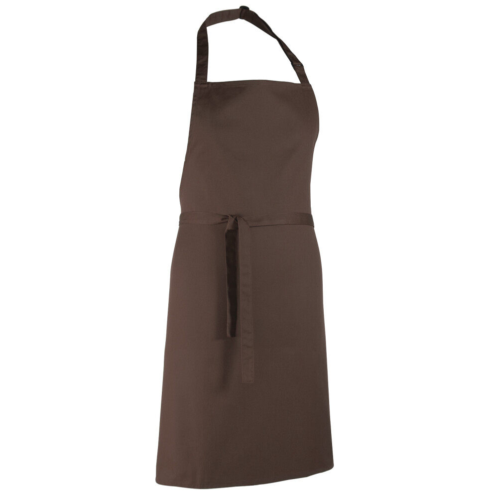 Premier (One Size, ) Colours Bib Apron / Workwear Brown