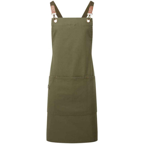 Premier (One Size, Olive) Premier Cross Back Bib Apron