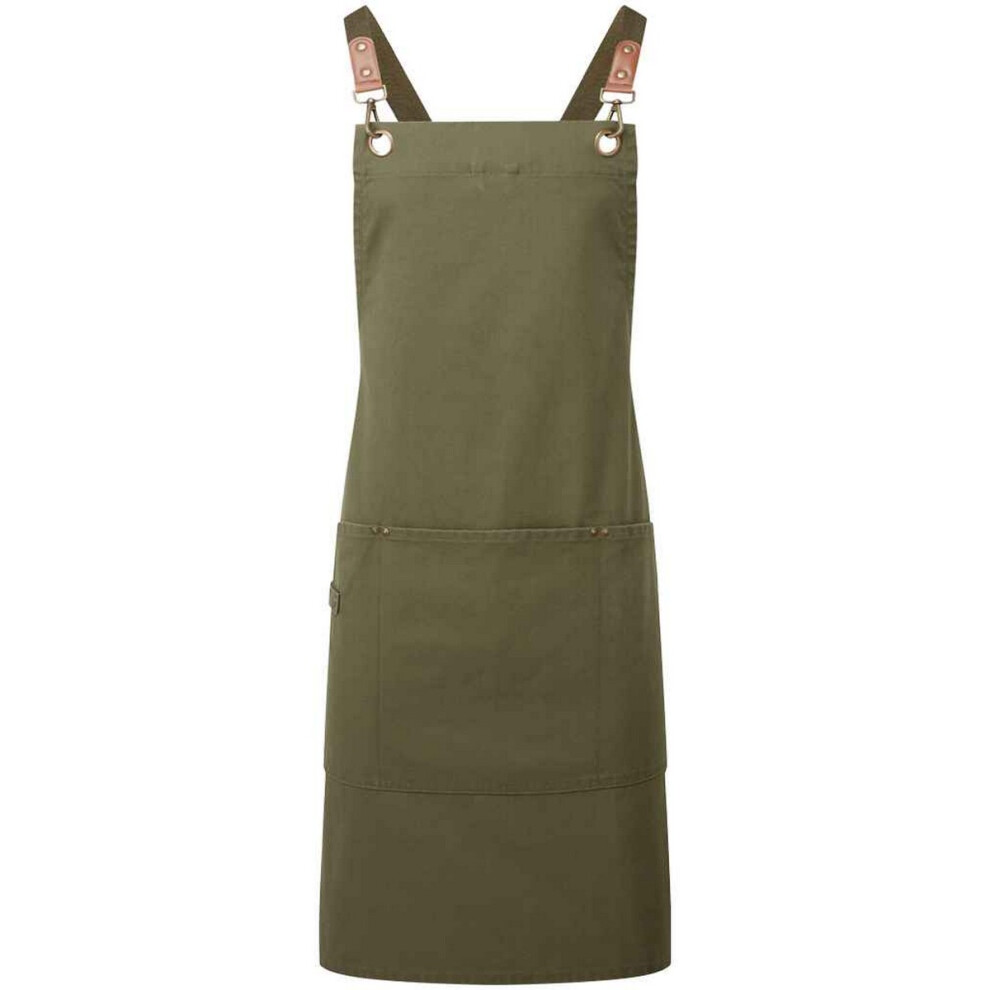 Premier (One Size, Olive) Cross Back Bib Apron