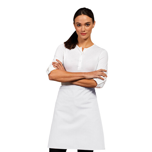 Premier (One Size, White) Premier Ladies/Womens Mid-Length Apron 1