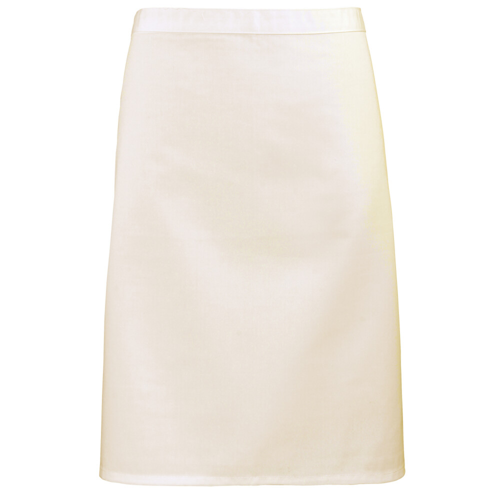 Premier (One Size, Natural) Ladies/Womens Mid-Length Apron