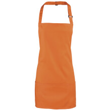 (One Size, Orange) Premier Colours 2-in-1 Apron / Workwear