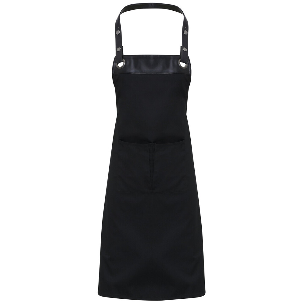 Premier Unisex Black Adult Espresso Full Apron - / - One Size - / - 65% Polyester/35% Cotton - Image 3