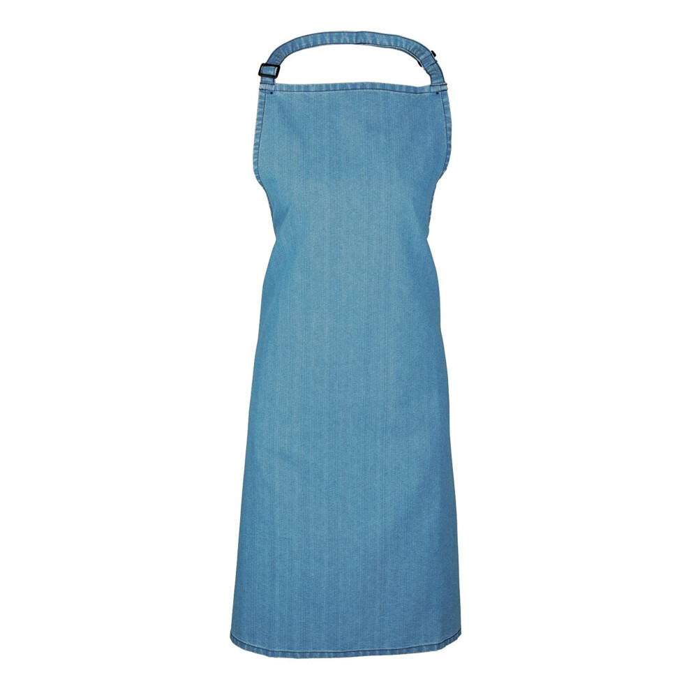 Premier (One Size, Blue Denim) Ladies/Womens Colours Bip Apron With Pocket / Workwear