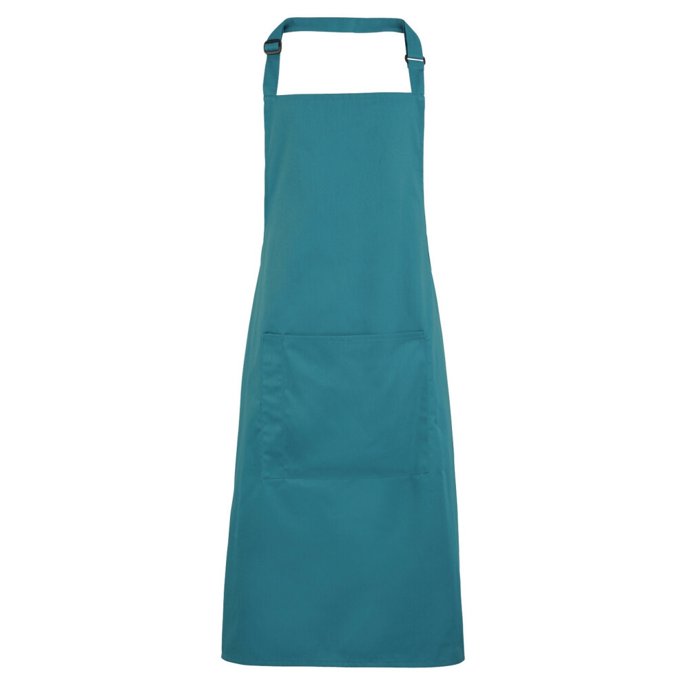 Premier (One Size, Teal) Ladies/Womens Colours Bip Apron With Pocket / Workwear
