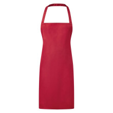(One Size, Red) Premier Ladies/Womens Essential Bib Apron / Catering Workwear