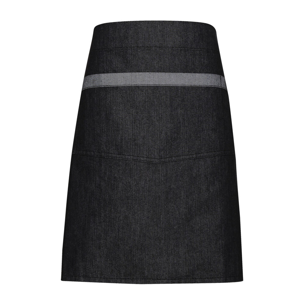 Premier (One Size, Black Denim) Unisex Domain Contrast Denim Waist Apron