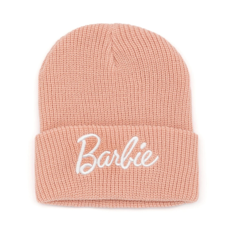 Barbie Womens/Ladies Embroidered Logo Beanie Pink