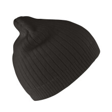 (One Size, Black) Result Unisex Adult Double Knit Beanie