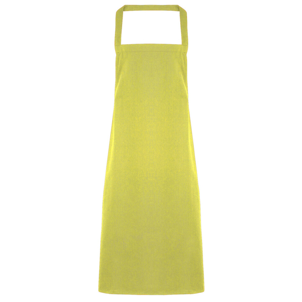 Premier (One Size, Lime) Ladies/Womens Slim Apron (No Pocket) / Workwear