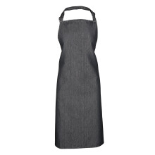 (One Size, Black Denim) Premier Ladies/Womens Colours Bip Apron With Pocket / Workwear