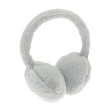 (One Size, Grey) Ribbon Faux Fur Earmuffs